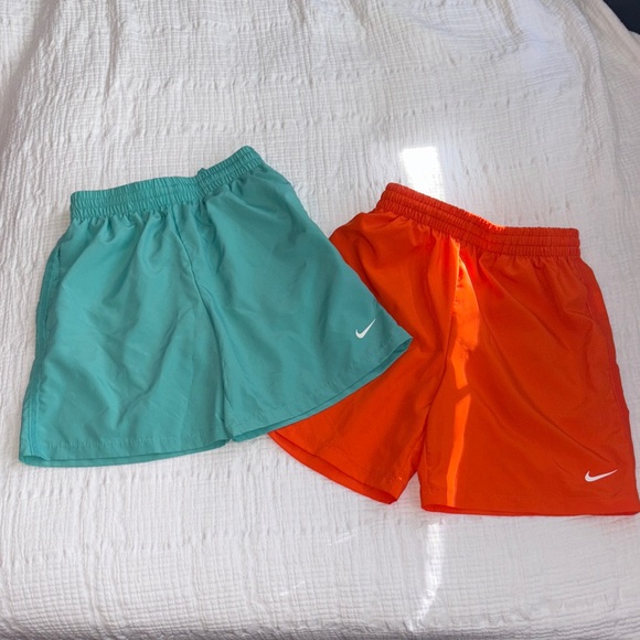 Nike Other - Nike Aqua and Orange DriFit Shorts